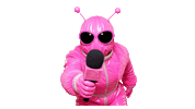 Pink Interview Sticker by Vogule Poland