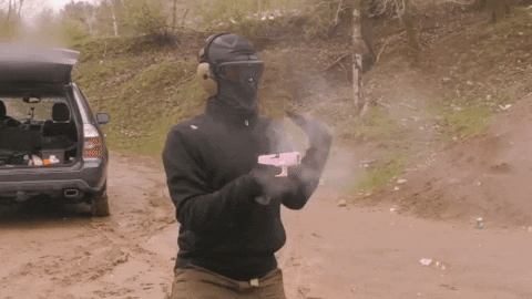 Pink Glock GIF