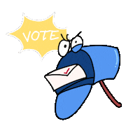 America Voting Sticker by BuzzFeed Animation