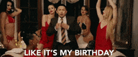 p_lo birthday flirty dive pool party GIF
