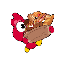 Party Eat Sticker