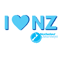 New Zealand Love Sticker by NZJourneys