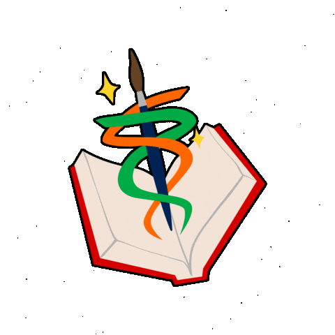 PandaKongArt giphygifmaker art giphycreatortest book Sticker