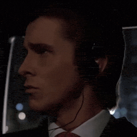 Vibing Christian Bale GIF
