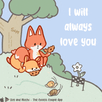Love You Fox GIF by SoyandMochi