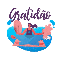 ampla positive meditation zen gratidao Sticker