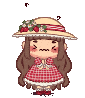 Sad Straw Hat Sticker