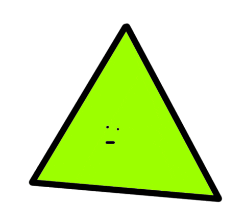 Happy Triangle Sticker by culchie spice