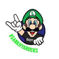 sankhyagestao rock stickers nerd mario Sticker