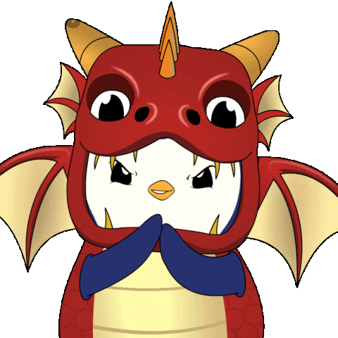 Penguin Partying Sticker by Pudgy Penguins