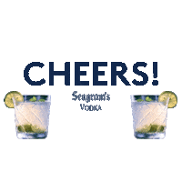 Happy Hour Drinking Sticker by Seagram's Vodka