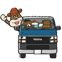 Car Driving Sticker by noskecamp