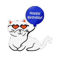 Celebrate Happy Birthday Sticker by Jessica Lau