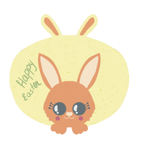 Happy Easter Bunny Sticker