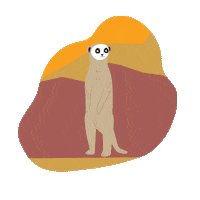 Meerkat Sticker by Teaspoon studio