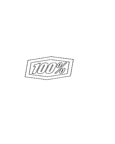 100 Percent Cycling Sticker by 100%