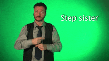 sign language step sister GIF by Sign with Robert