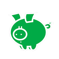 Pig Pigfly Sticker by genehtik