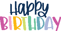 Celebrate Happy Birthday Sticker by Krissyanne Designs