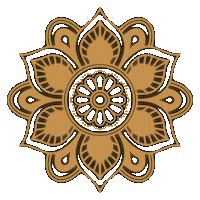 Wyldertradingco yoga brown boho zen Sticker