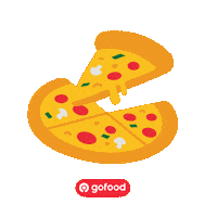 Pizza Dinner Sticker by GoFoodPartners