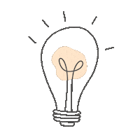 mentalizeartes idea lamp luz fofo Sticker