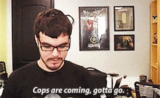 cops im out GIF