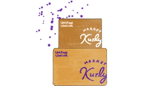 kurlycorp giphyupload food delivery box Sticker