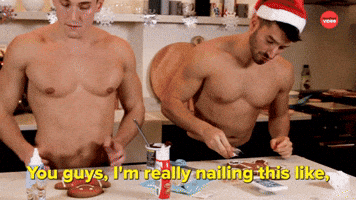 Male Models Decorate Their Ideal (Gingerbread) Men