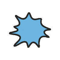 maevechocolate blue star burst starburst Sticker