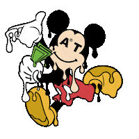 mickey andretanart Sticker by Andre