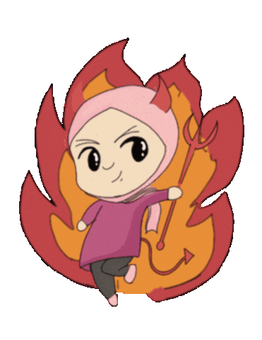 Pink Fire Sticker