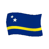 Blue Wave Island Sticker by Curacao FTW