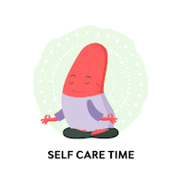 nkfmy peace self care selfcare meditation Sticker