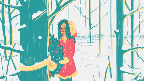 Young Artist Christmas GIF by Alex Phillip