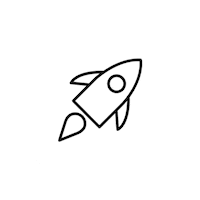 schwarzundmatt new rock rocket start Sticker