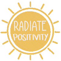 Radiate Positivity Sticker