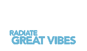 vibes radiate positivity Sticker by Zain Bahrain