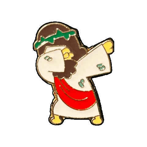 pinnedpins giphygifmaker jesus dab christian Sticker