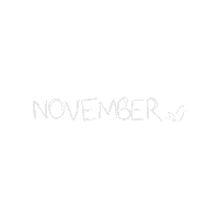 Winter November Sticker