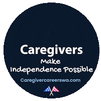 4Th Of July Thank You Sticker by Caregiver Careers