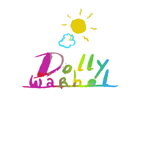 Happy Sun Sticker by Dolly Warhol