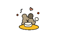 ddangkkom_boss 과일 잠 영화 밥 Sticker