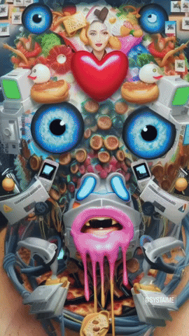 Pizza Techno GIF by systaime