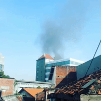 Black Smoke Rises From Surabaya Church Following Explosions