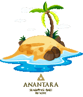 anantaraseminyak beach sea tree island Sticker