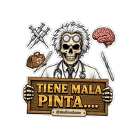 Skull Doctor Sticker