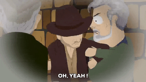 beat up indiana jones GIF by South Park 