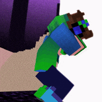 Humamoyous_ minecraft the end minecraft animation humamoyous GIF