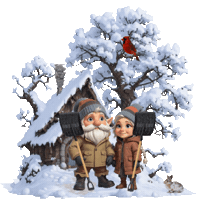Winter Falling Snow Sticker